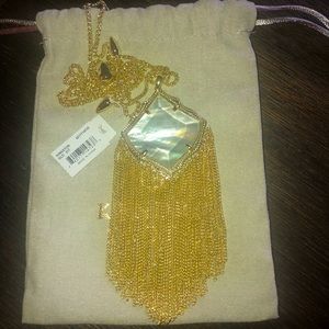 NWT, Kendra Scott, adjustable length, medallion/tassel chain.